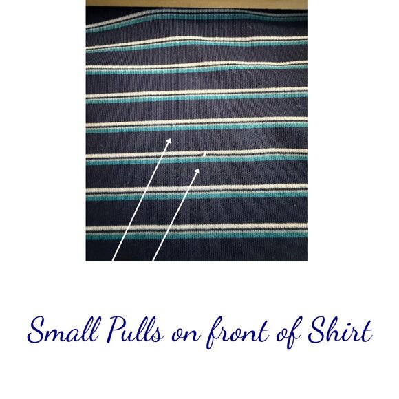 Under Armour Men’s Navy Blue Striped Polo Shirt Size Small - Picture 7 of 7